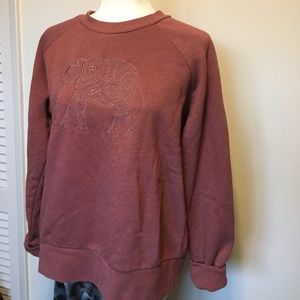 Sweaty Betty maroon pull over sweatshirt L